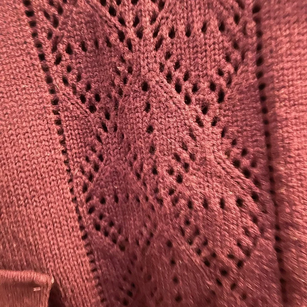 🦀2/$25 Crochet Knit Cowl Sweater Top